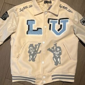 Louis Vuitton White & Blue Bunny Varsity Jacket